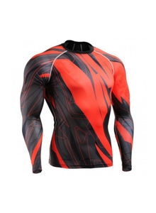 Fabrication OEM ODM de Rash Guards BJJ à Manches Courtes en Polyester Spandex Anti-Bactérien Écologique avec Logo Frontal Sublimé Personnalisé - Product Image 2