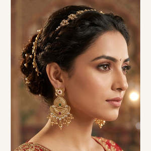 Jewelemarket Heritage <b>Dangle</b> <b>Earrings</b> with Pota Stone and Pearl Fashion Accessory 10575438PGR - Product Image 1