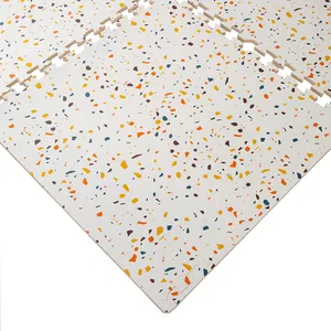 Alfombrilla entrelazada de EVA laminada con patrón de terrazo ecológica de Fabricante Mayorista OEM para decoración del hogar alfombrilla de bebé - Product Image 2