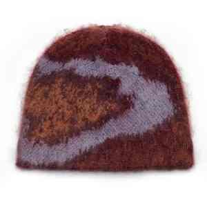 Gorros de Mohair Personalizados de Color Sólido, Gorros de Punto Versátiles y Cálidos para Invierno, Unisex - Product Image 1