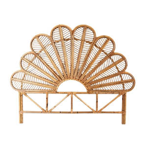 Tête de lit en rotin en forme de pétale, fabriquée à la main au Vietnam, vente en gros pour chambre à coucher, maison, villa et hôtel - Product Image 1