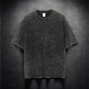 Meilleurs T-shirts pour hommes en coton 100% délavé à l'acide, nouveau style, coupe ample, vente en gros, respirants, prix abordable - Product Image 6