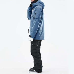Chaqueta de Esquí Impermeable Azul para Hombre, con Capucha, Cortavientos, para Deportes de Nieve, con Aislamiento Sintético Gore-Tex y Cierre de Cremallera - Product Image 6