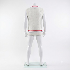 <b>Cricket</b> <b>Jumper</b> Wholesale V-Neck Sweater | OEM Team Custom Logo Supplier | Lightweight Durable Breathable 100% Polyester Unisex - Product Image 2