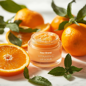 สครับปากวีแกนออร์แกนิค คอลลาเจน ชาเขียว วิตามินซี บำรุงริมฝีปาก ผลไม้ ช่วยผลัดเซลล์ผิว พร้อมรับผลิตโลโก้เอง - Product Image 4