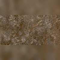 Carreaux de sol en porcelaine effet pierre brillante marron foncé de luxe, antidérapants, résistants à l'usure, pour piscine extérieure et salle de bain