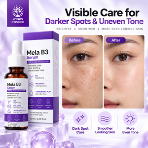 WINKS COSMED Mela B3 Sérum 10ml Exfoliation Triple Acide Anti-Rides Soin Taches Brunes Niacinamide Acide Hyaluronique Vitamine E Visage - Product Image 5