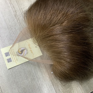 Dentelle sans colle fermeture vietnamienne cheveux humains naturel brun ondulé droit brut cheveux vietnamiens naturel noir perruque suisse - Product Image 6