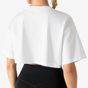 Camiseta para Mujer en Venta, Ropa Deportiva Personalizada al por Mayor, Diseño Corto de Alta Calidad, Cuello Redondo, Transpirable, de Secado Rápido - Product Image 2