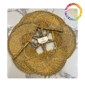Abanico Tradicional Hecho a Mano de Hierba Natural, Abanico de Mano Tejido para Festivales de Verano, Eventos y Recuerdos - Product Image 6