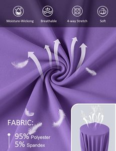 Chemise de pêche pour femme, violette, manches longues, protection solaire UPF 50, séchage rapide, pull-over, couleur unie, haut de fitness, vêtement confortable - Product Image 6