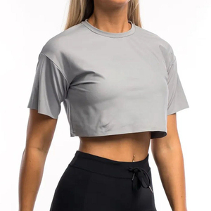 Camisetas Cortas de Verano 2024 con Cuello Redondo, de Alta Gama, Personalizadas OEM, Ajustadas, Básicas, de Primera Calidad, Transpirables, de Algodón, Lisas, Teñidas, Estampadas - Product Image 2