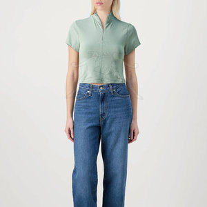 Camiseta Corta Ligera para Mujer con Acabado Suave, Camiseta Corta para Mujer para Actividades al Aire Libre - Product Image 2