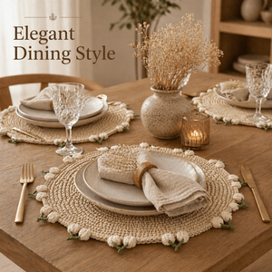 Wholesale Price Top Selling <b>Table</b> <b>Mat</b> Custom Handmade Place <b>Mat</b> Round Elegant Raffia <b>Table</b> <b>Mat</b> from Indian Exporter - Product Image 3