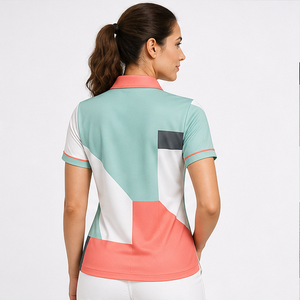 <b>Women</b> Breathable Polo <b>Shirt</b> Plain Color Short Sleeve Casual Knitted Top Cotton <b>Button</b> <b>Up</b> Summer Wear 2026 - Product Image 5