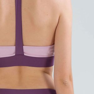 ชุดโยคะผู้หญิงคุณภาพสูงไร้รอยต่อ ขายดี ผลิตจากผ้าสแปนเด็กซ์โพลีเอสเตอร์ ระบายอากาศได้ดี ลายเรียบ ขายส่ง รับผลิตแบบ OEM - Product Image 6