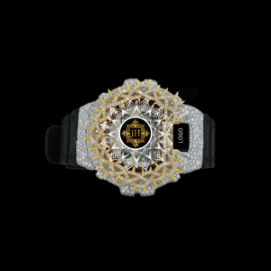 Reloj de Lujo con Bisel de Moissanita y Diamantes, Acabado Premium, para Regalo de Boda o Compromiso, para Ella o Él - Product Image 3