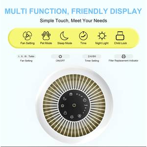 95866729 Purificatore d'Aria Domestico con Filtro a Carbone Attivo, Particelle da 0,3 Micron, Funzione Aromaterapia, Purificazione dell'Aria fino a 120m2, 2024L - Product Image 4