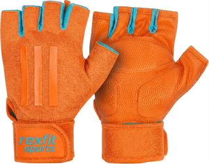 Professional Lifting Gloves with Wrist Support for Strength and Gym Training Rexfit Professional Finger Durable Half Finger Gym - Product Image 5