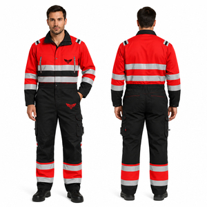 Combinaison de travail haute visibilité réfléchissante 2026 pour hommes et femmes, combinaison de sécurité, vêtements de travail de protection pour mécaniciens industriels, uniforme - Product Image 3
