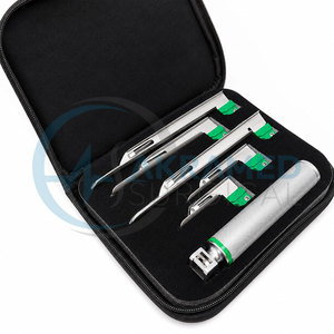 Set de Laringoscopio de Fibra Óptica McCoy, Mango Mediano, 3 Hojas, Certificado CE, Kit de Instrumentos Reutilizables para Intubación de Vías Respiratorias - Product Image 2