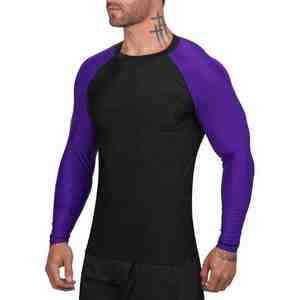 Chemises de compression pour hommes OEM de qualité supérieure, imprimées par sublimation, en polyester, pour la gym, le fitness, le surf et la plongée - Product Image 4