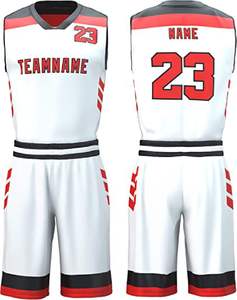 Camiseta de Baloncesto de Poliéster con Diseño Personalizado, Uniforme de Baloncesto Sublimado Transpirable de Alta Calidad al por Mayor para Hombre - Product Image 5