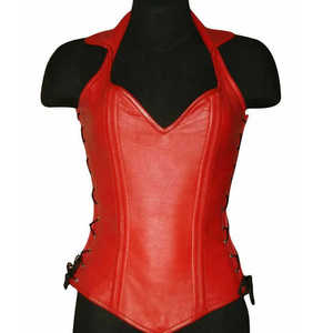 Nuevos corsés y bustiers de cuero transpirable para mujer con control medio, diseño deportivo para la cintura y cierre de gancho y ojal. - Product Image 1