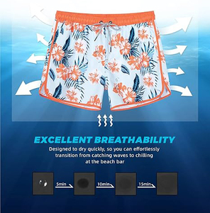 Shorts de course légers et écologiques pour hommes, avec logo personnalisé, respirants, imprimés par transfert thermique, extensibles dans les quatre sens et fermeture à cordon. - Product Image 4