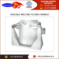 Four à creuset pour la fonte du laiton de 250 kg avec brûleur à gaz, inclinaison hydraulique disponible à un prix raisonnable