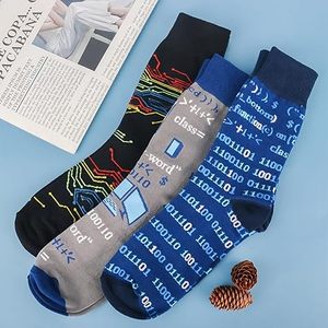 Premium Quality Men's Winter Casual <b>Socks</b> Breathable Comfortable Knitted Spandex/Nylon Snagging Resistance Customizable OEM - Product Image 3