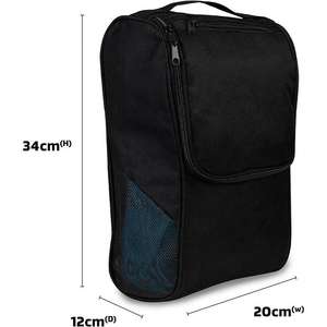 Bolsa de Viaje Deportiva Portátil de Poliéster Impermeable y Ventilada Personalizada para Botas de Golf, Fútbol y Zapatos de Fútbol con Bolsillo con Cremallera - Product Image 3