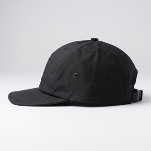 Gorra de Campamento de Nailon Negra con Visera Inferior de Camuflaje, Ajustable, de 5 Paneles, para Deportes al Aire Libre, con Logotipo Personalizado, Estilo Urbano - Product Image 2