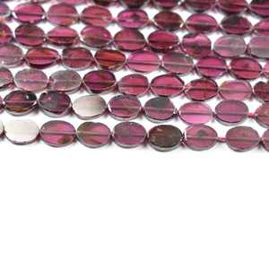 ลูกปัดโกเมนธรรมชาติทรงรีเรียบขนาด 5x7 มม. สำหรับทำเครื่องประดับ DIY สร้อยข้อมือ พลอยร้อยเป็นเส้น ราคาขายส่ง - Product Image 4