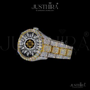 Reloj de Cuarzo RLX Totalmente Adornado con Diamantes de Moissanita, Correa de Aleación de 20mm, Joyería Hip-Hop, Regalo para Compromiso, Fiesta, Boda, Aniversario - Product Image 3