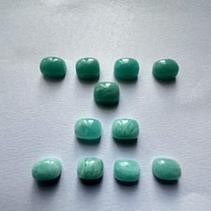 Amazonita Verde Natural Premium, Cabujón Largo, Piedras Sueltas de Primera Calidad con Reverso Plano, de 7x5mm a 15x20mm - Product Image 5