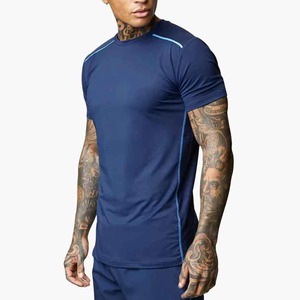 Men's Gray Henley <b>Collar</b> <b>T</b>-<b>Shirt</b> Solid Color Casual Knitted Cotton Summer Wear - Product Image 4