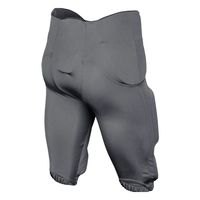 Pantalon de football américain gris foncé en mélange de nylon et de spandex avec rembourrage en mousse haute densité intégré, pour compétition professionnelle