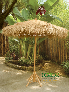 Make Outdoor Spaces Feel Like a Holiday | Handcrafted Thatch <b>Parasol</b> | Custom Size & Design from Eco2go Vietnam - Product Image 3