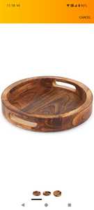 Plateau en émail de luxe fabriqué avec une finesse artisanale et une texture élégante, parfait pour servir à table et décorer la table. - Product Image 4
