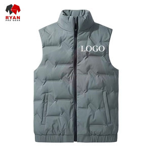 Gilet matelassé pour homme OEM ODM sans manches, veste d'hiver matelassée, vente en gros - Product Image 3