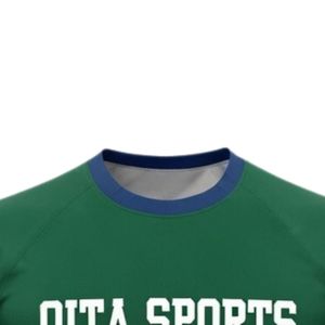 Unisex Green Gold Sublimation Netball <b>Shirt</b> <b>Polyester</b> Athletic Sports Jersey Lightweight Team Training Competition Apparel - Product Image 3