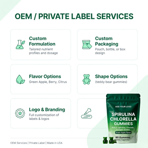 Gomitas de Espirulina y Chlorella de Manzana Verde, Suministro Directo de Fábrica, Fabricante OEM - Product Image 5