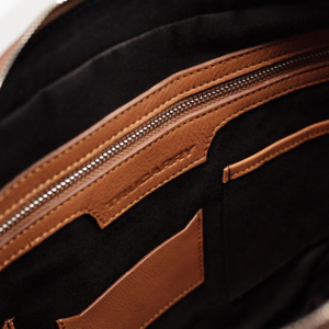 Maletín de Cuero para Portátil, Bolso de Negocios Clásico con Asa, Protector, para Uso en Oficina, Unisex, con Sistema de Transporte al Hombro - Product Image 6