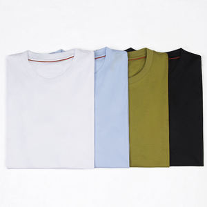 T-shirt décontracté pour homme, coupe régulière, à manches courtes, col rond, respirant, imprimé sérigraphié sur le devant, compression, écologique, 150g - Product Image 4