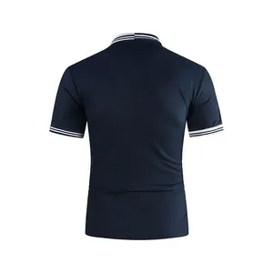 T-shirts à manches longues en coton uni, haute élasticité, doux pour la peau, vêtements pour hommes, polos, haute qualité - Product Image 2
