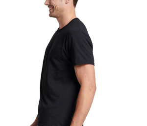Mens Dri-Power Knitted Short Sleeve Tees Moisture <b>Wicking</b> Odor Protection 60% Cotton 40% Polyester - Product Image 5