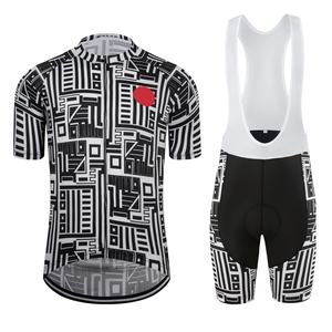 Ensemble de maillot de cyclisme réversible pour homme, personnalisé, écologique, 100 % polyester, léger, impression par sublimation, respirant, séchage rapide - Product Image 1