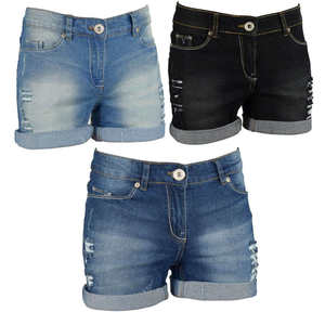 Shorts en jean pour hommes 2026 en gros, bords bruts, broderies, shorts en jean déchirés style streetwear pour hommes OEM - Product Image 6