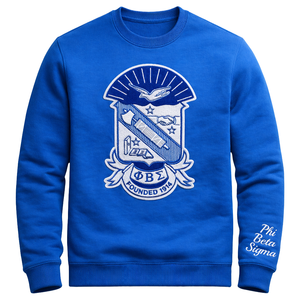 Sweat-shirt en chenille Phi Beta Sigma pour hommes, tissu de qualité supérieure, coupe confortable, vêtements de fraternité grecque, tenue décontractée - Product Image 4
